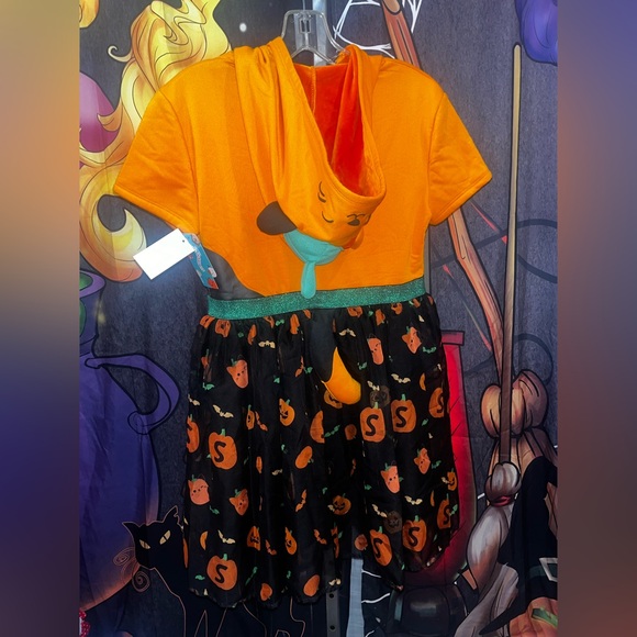 Squishmallows Kids Pumpkin Hooded Dress W/ Tail Cosplay/ Halloween/ Dress Up NWT - Picture 5 of 14